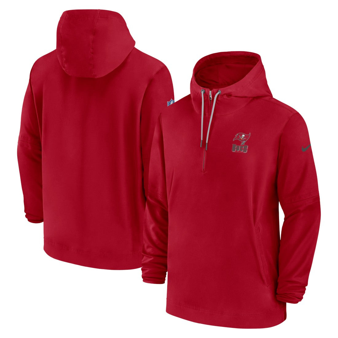 Tampa Bay Buccaneers Sideline Half-Zip Hoodie - Red cheap
