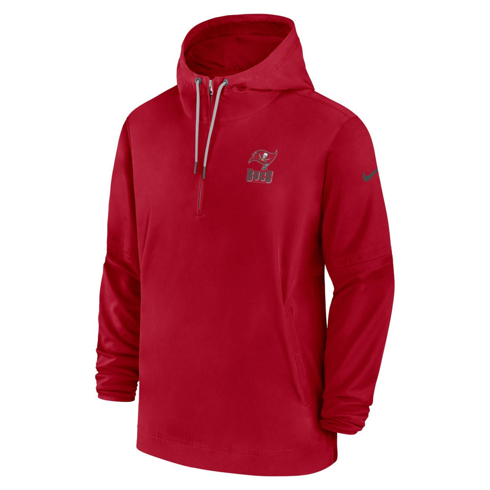 Tampa Bay Buccaneers Sideline Half-Zip Hoodie - Red cheap