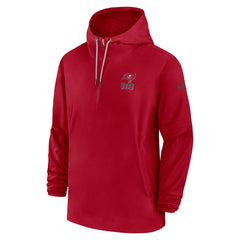 Tampa Bay Buccaneers Sideline Half-Zip Hoodie - Red cheap