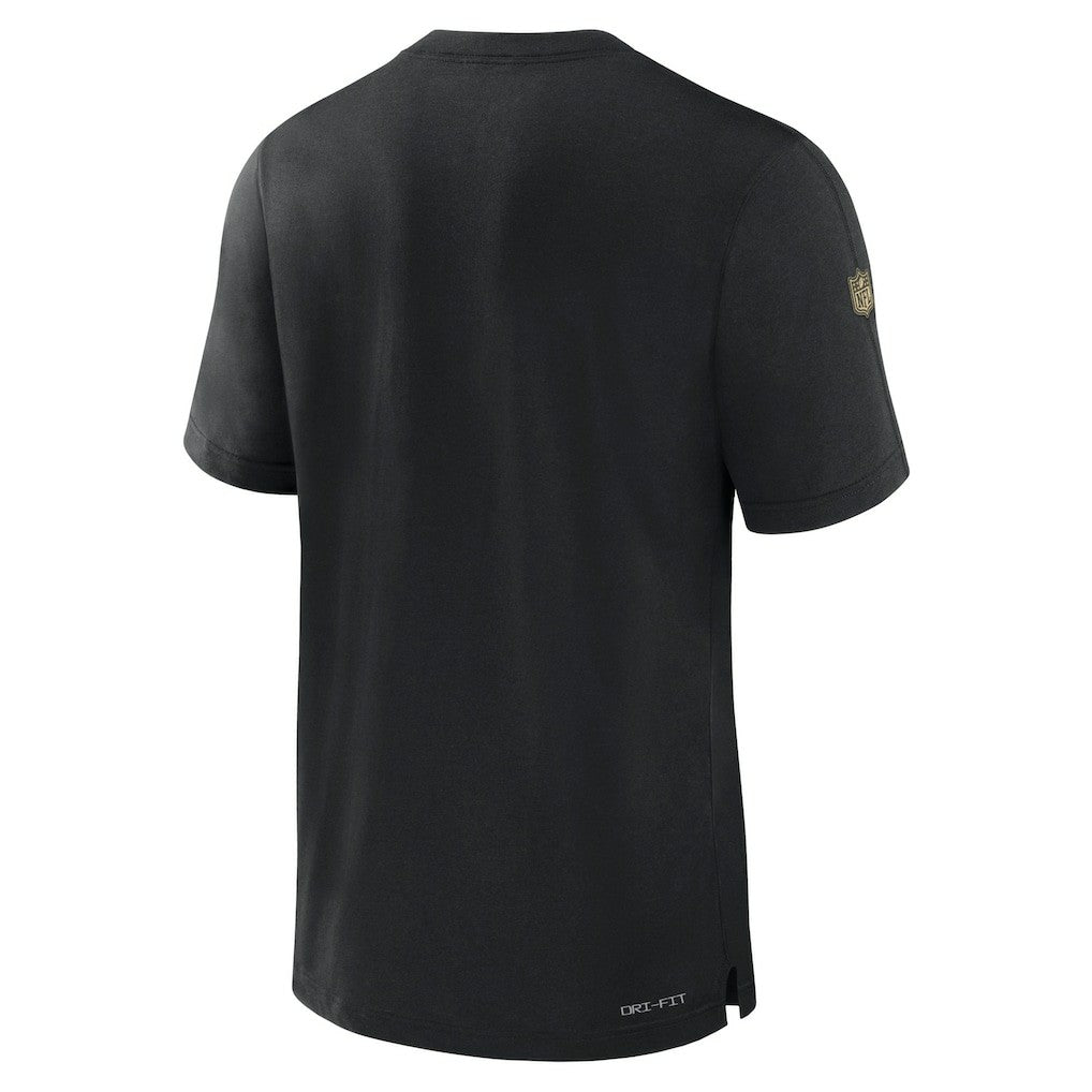 New Orleans Saints 2023 Sideline Performance T-Shirt - Black online