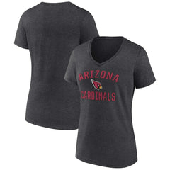 Arizona Cardinals Women's Victory Arch Team V-Neck T-Shirt - Charcoal outlet