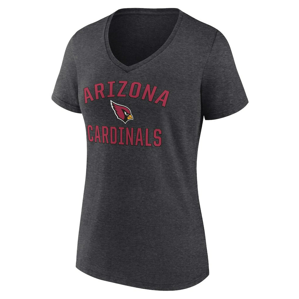 Arizona Cardinals Women's Victory Arch Team V-Neck T-Shirt - Charcoal outlet