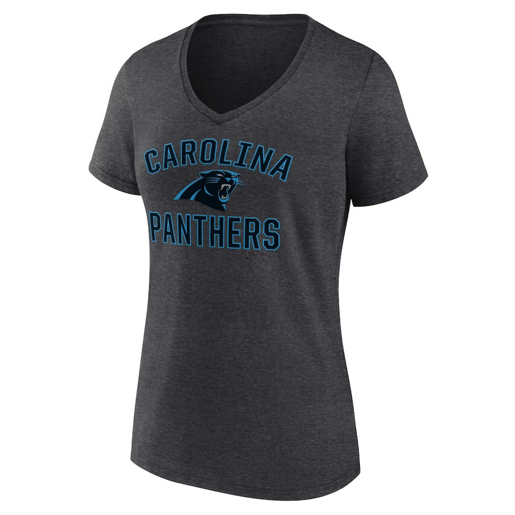 Carolina Panthers Women's Victory Arch Team V-Neck T-Shirt - Charcoal online
