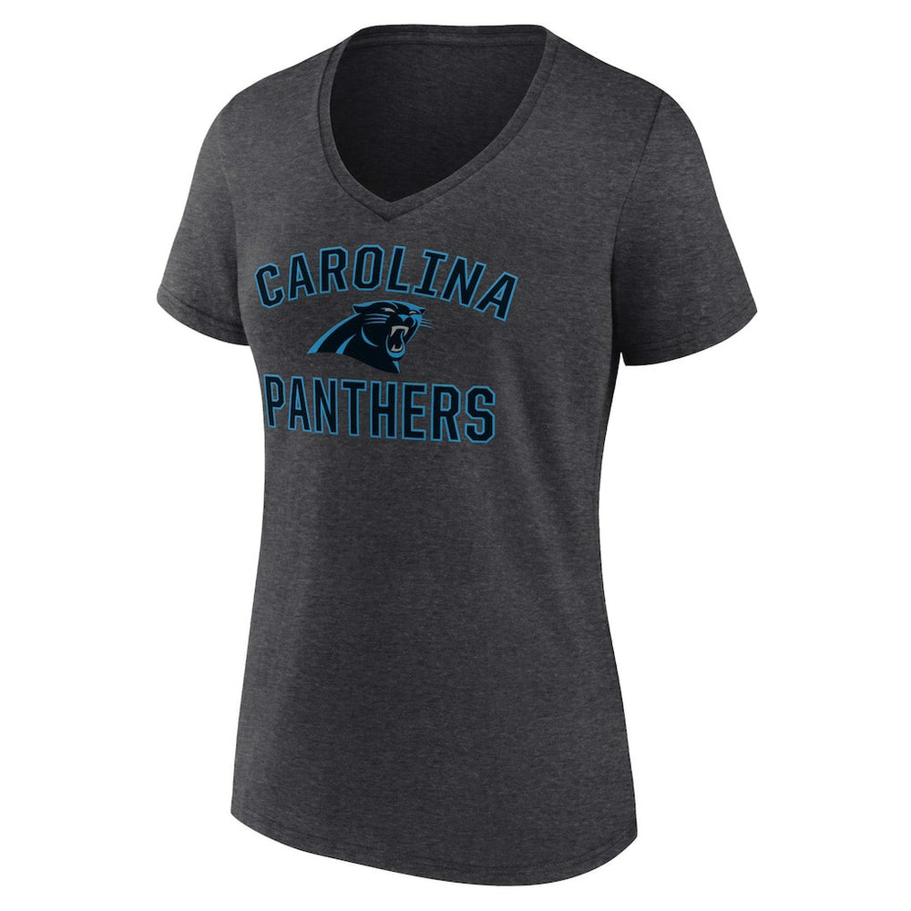 Carolina Panthers Women's Victory Arch Team V-Neck T-Shirt - Charcoal online