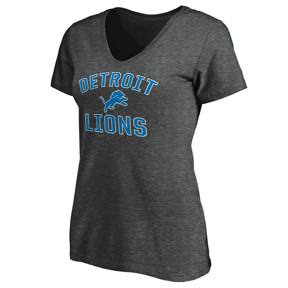 Detroit Lions Women's Victory Arch Team V-Neck T-Shirt - Charcoal online