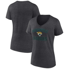 Jacksonville Jaguars Women's Victory Arch Team V-Neck T-Shirt - Charcoal sale