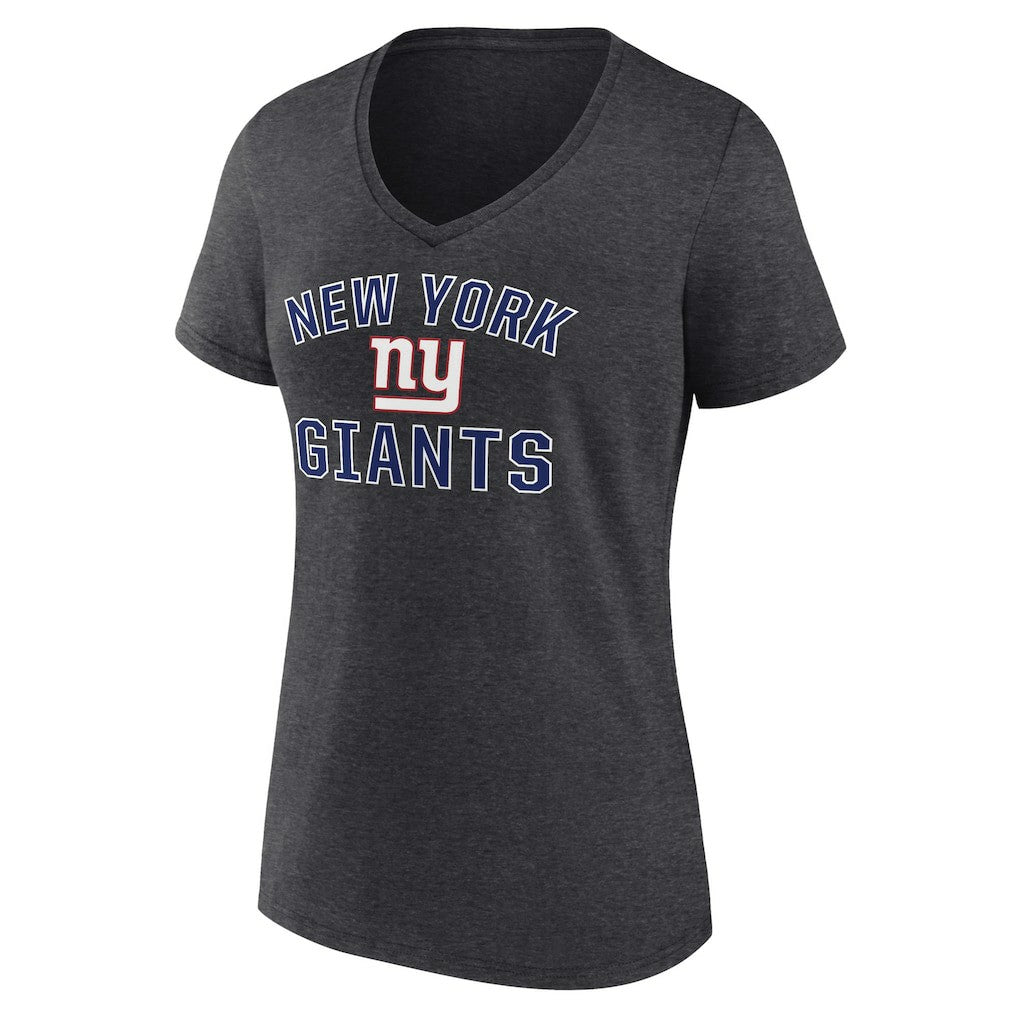 New York Giants Women's Victory Arch Team V-Neck T-Shirt - Charcoal outlet