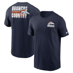 Denver Broncos Blitz Essential T-Shirt - Navy sale