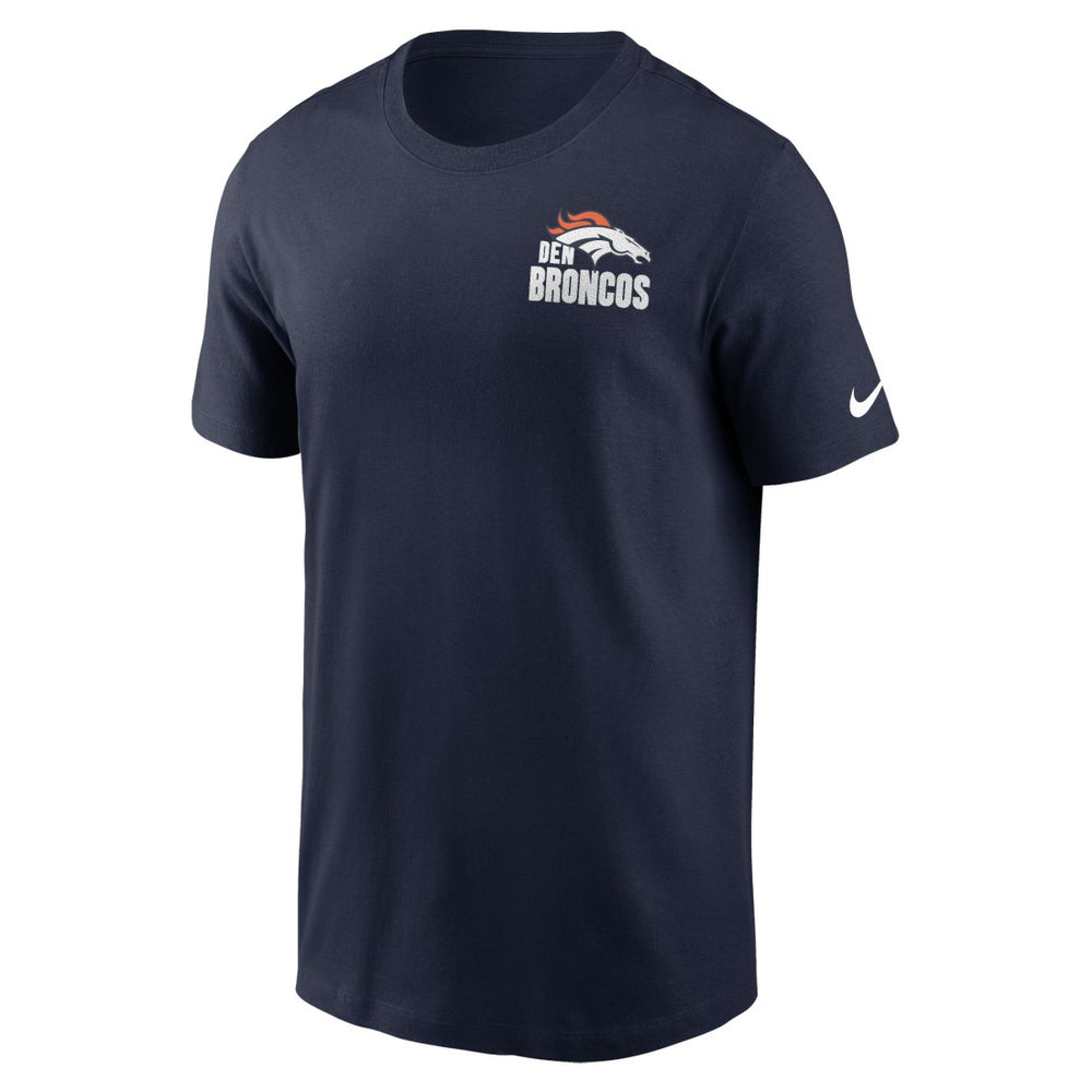 Denver Broncos Blitz Essential T-Shirt - Navy sale