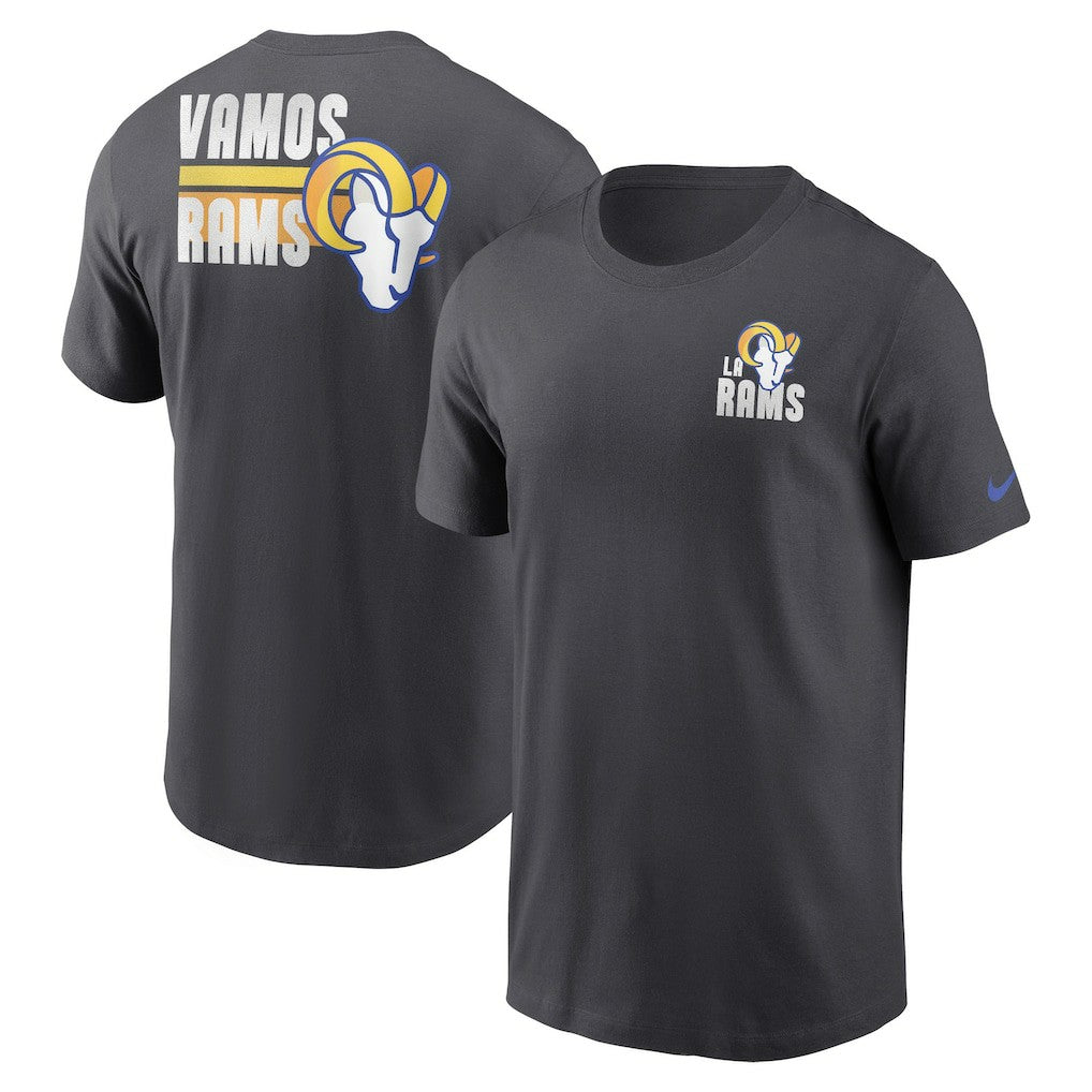 Los Angeles Rams Blitz Essential T-Shirt - Anthracite on sale