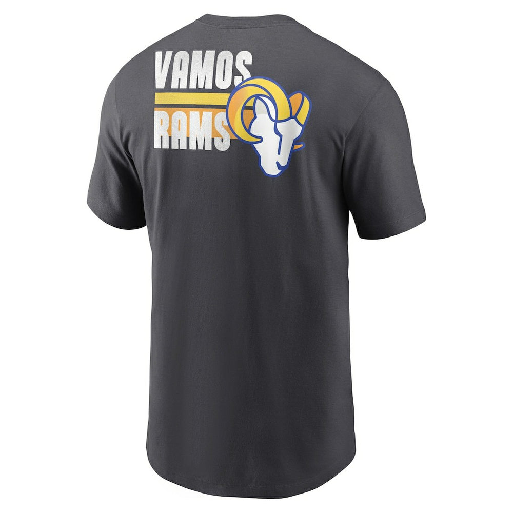 Los Angeles Rams Blitz Essential T-Shirt - Anthracite on sale