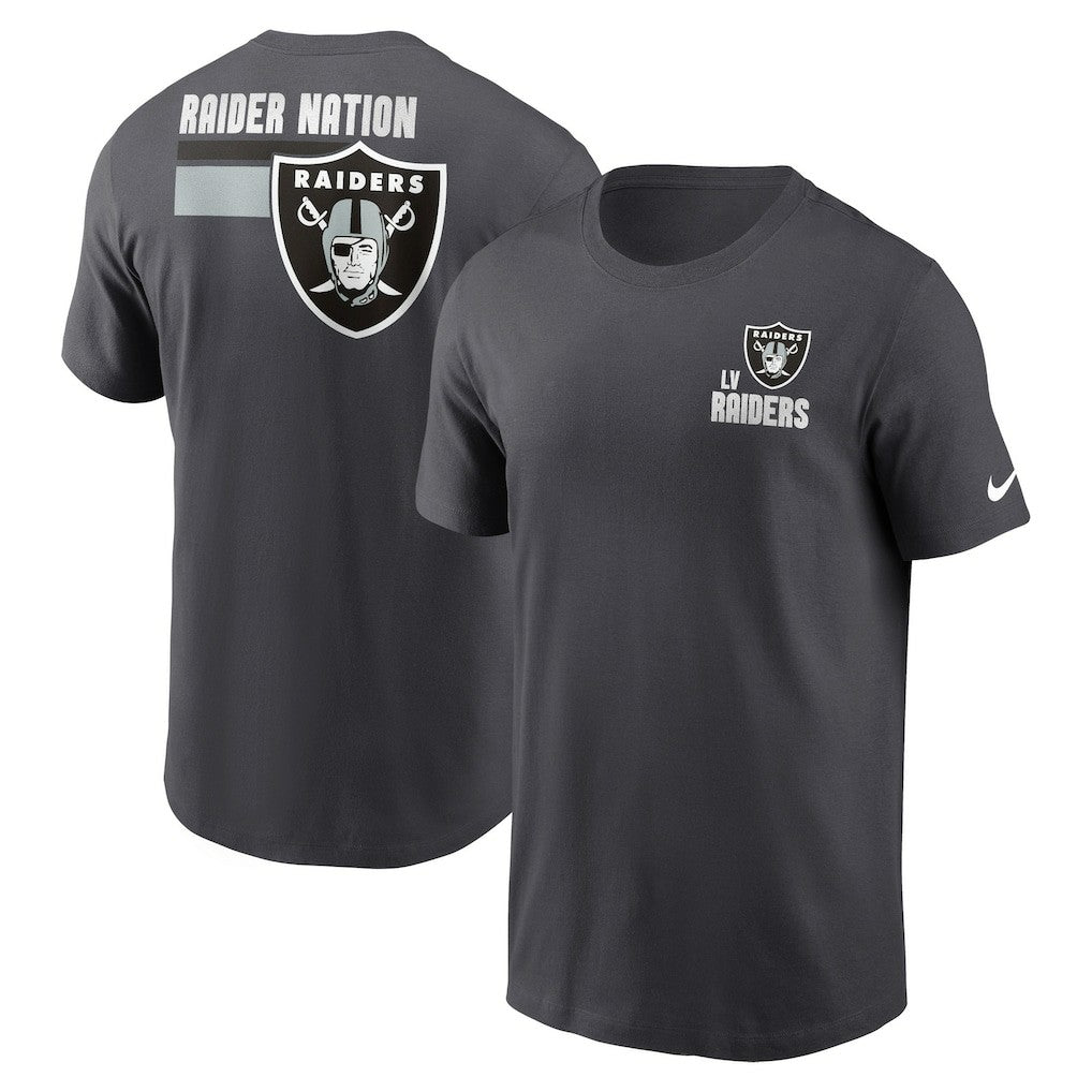 Las Vegas Raiders Blitz Essential T-Shirt - Anthracite sale