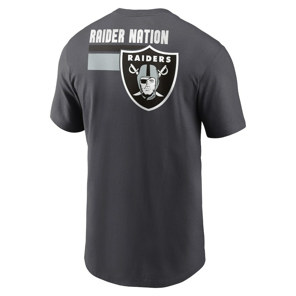 Las Vegas Raiders Blitz Essential T-Shirt - Anthracite sale