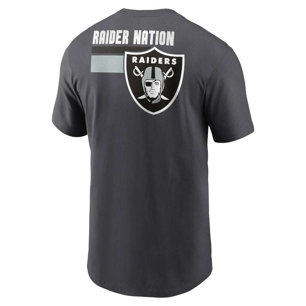 Las Vegas Raiders Blitz Essential T-Shirt - Anthracite sale