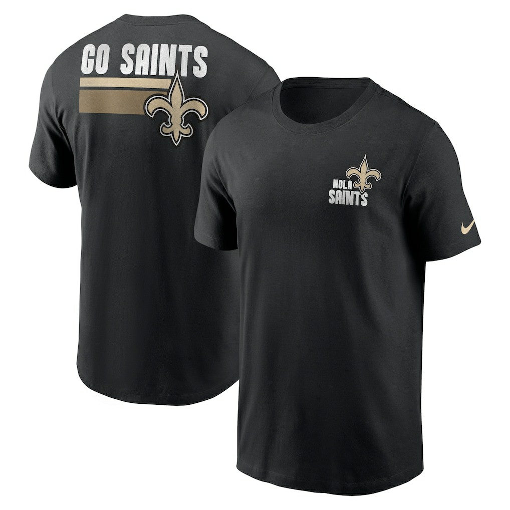 New Orleans Saints Blitz Essential T-Shirt - Black for sale