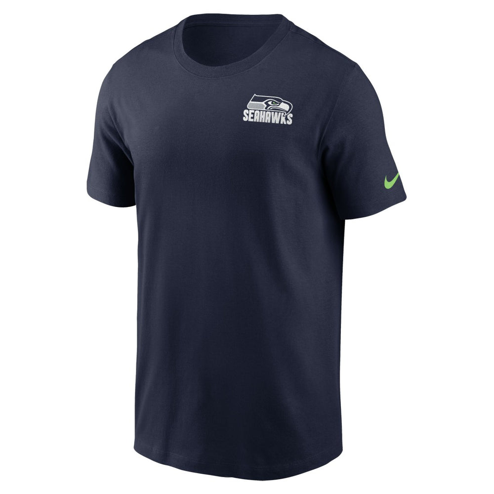 Seattle Seahawks Blitz Essential T-Shirt - College Navy on sale