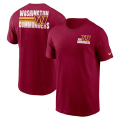 Washington Commanders Blitz Essential T-Shirt - Burgundy on sale