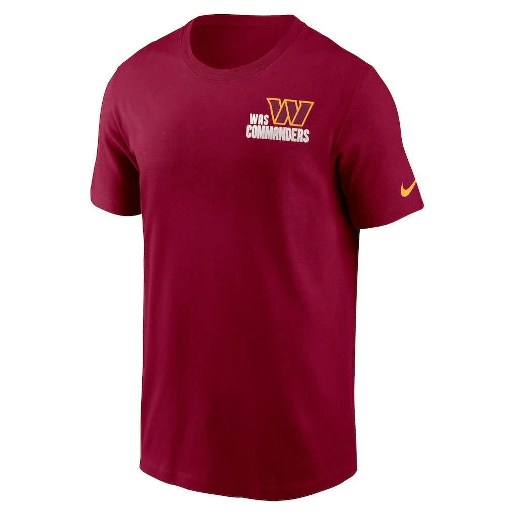 Washington Commanders Blitz Essential T-Shirt - Burgundy on sale