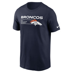 Denver Broncos Division Essential T-Shirt - Navy on sale
