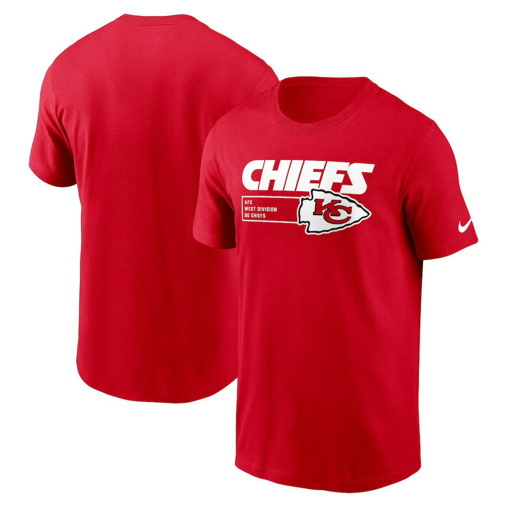 Kansas City Chiefs Division Essential T-Shirt - Red on sale
