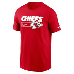 Kansas City Chiefs Division Essential T-Shirt - Red on sale