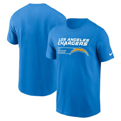 Los Angeles Chargers Division Essential T-Shirt - Powder Blue sale