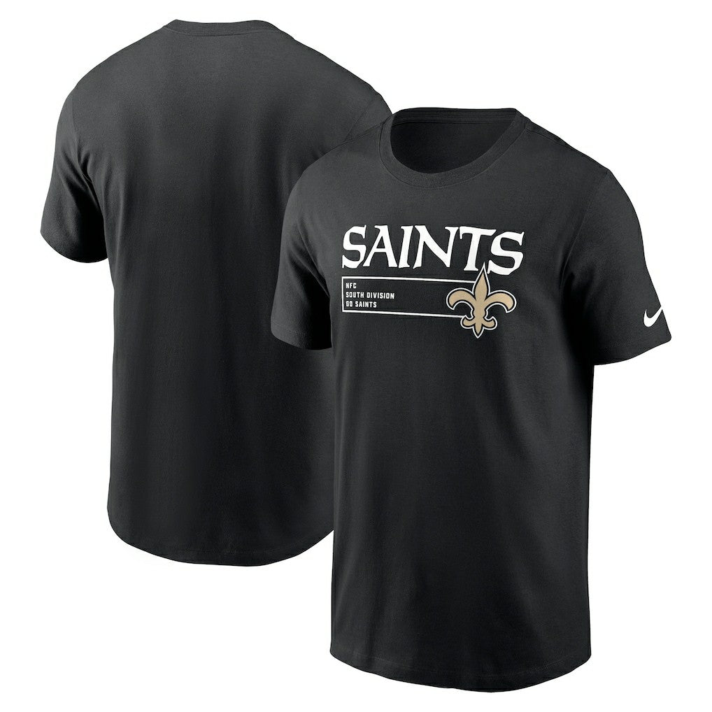 New Orleans Saints Division Essential T-Shirt - Black for sale