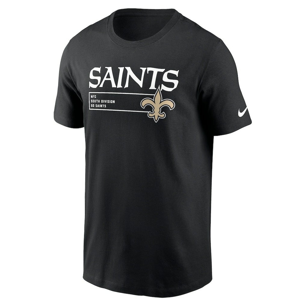New Orleans Saints Division Essential T-Shirt - Black for sale