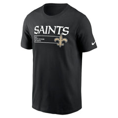 New Orleans Saints Division Essential T-Shirt - Black for sale