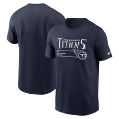 Tennessee Titans Division Essential T-Shirt - Navy cheap