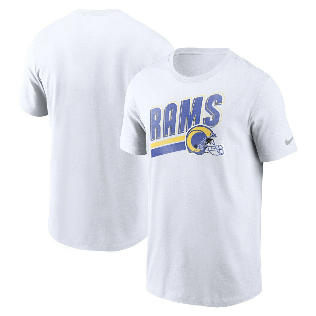 Los Angeles Rams Essential Blitz Lockup T-Shirt - White online