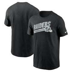Las Vegas Raiders Essential Blitz Lockup T-Shirt - Black on sale