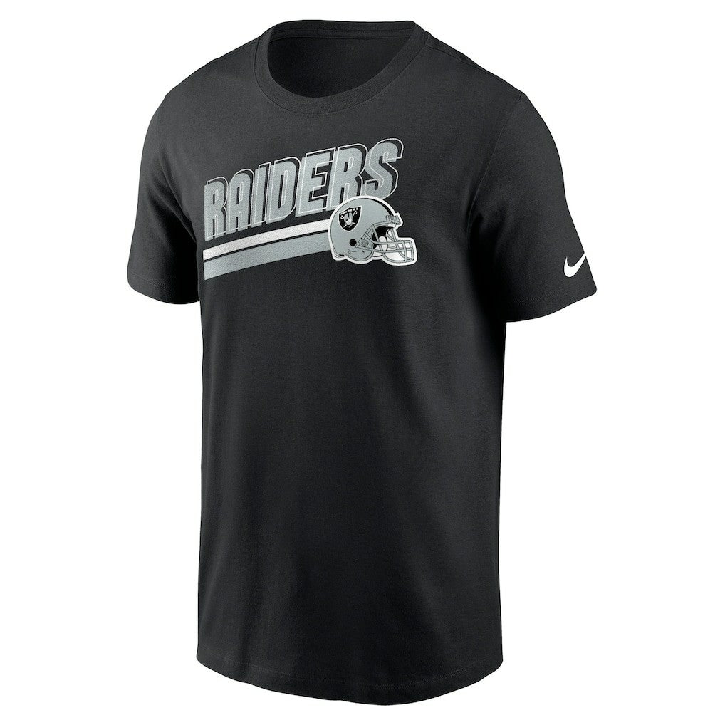 Las Vegas Raiders Essential Blitz Lockup T-Shirt - Black on sale