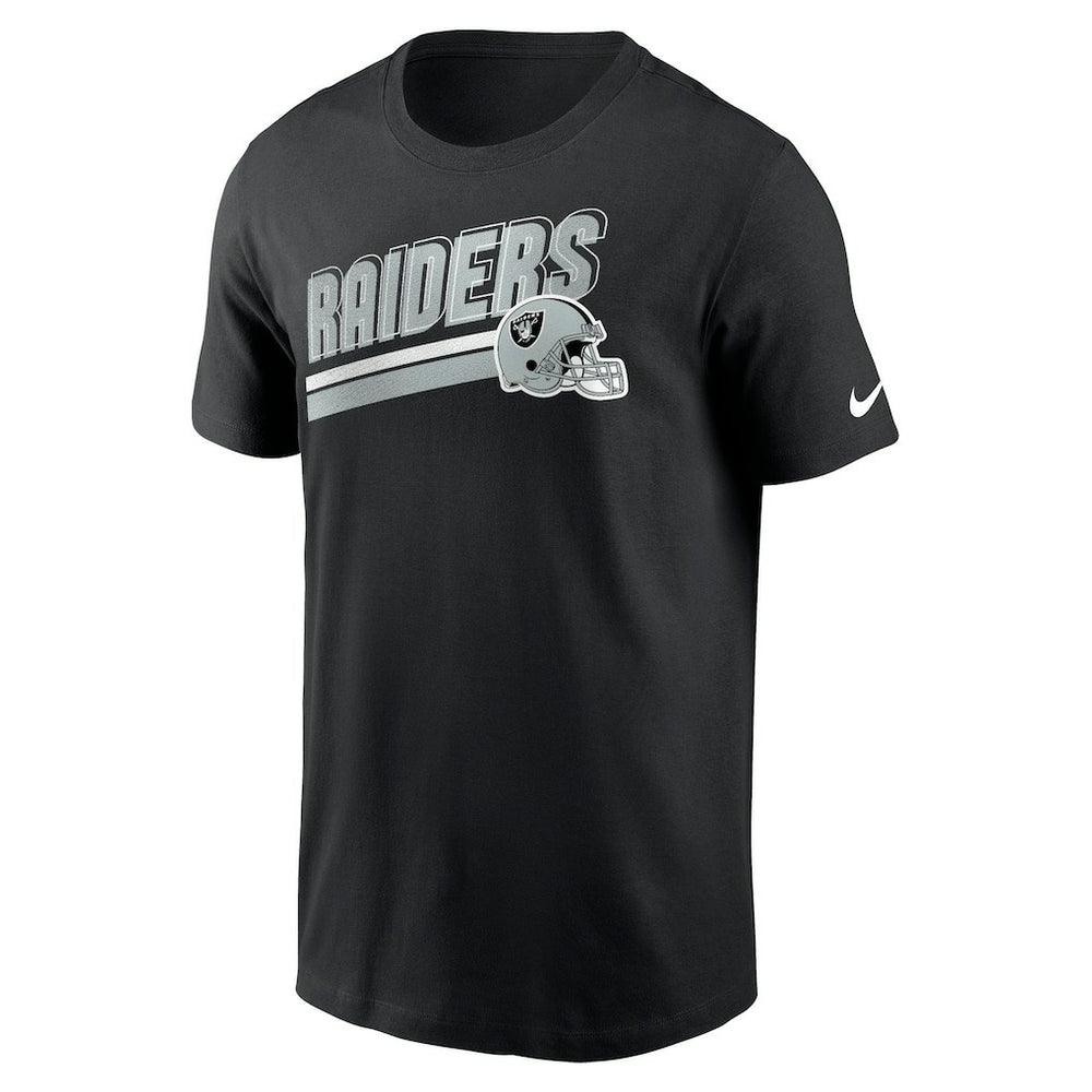 Las Vegas Raiders Essential Blitz Lockup T-Shirt - Black on sale