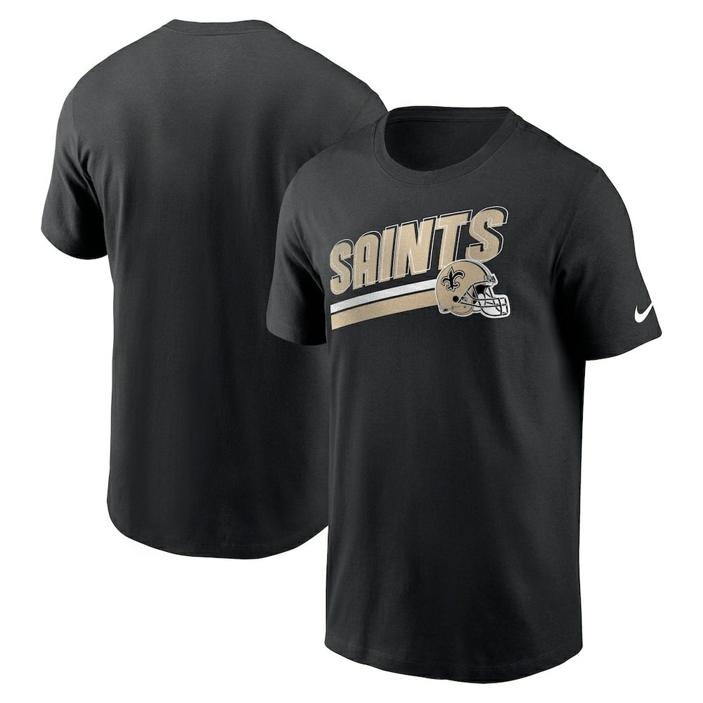 New Orleans Saints Essential Blitz Lockup T-Shirt - Black sale