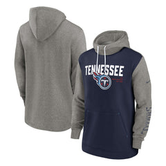 Tennessee Titans Fashion Color Block Pullover Hoodie - Navy cheap