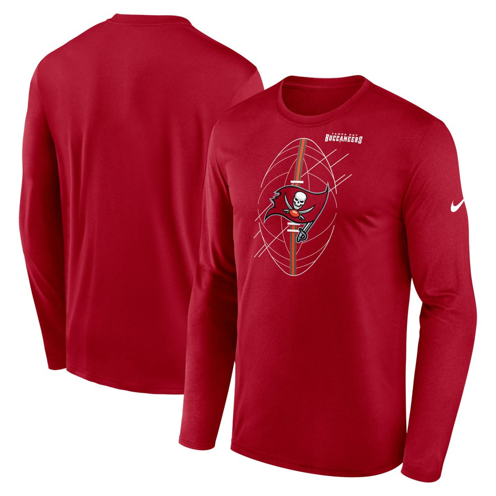 Tampa Bay Buccaneers Legend Icon Long Sleeve T-Shirt - Red for sale