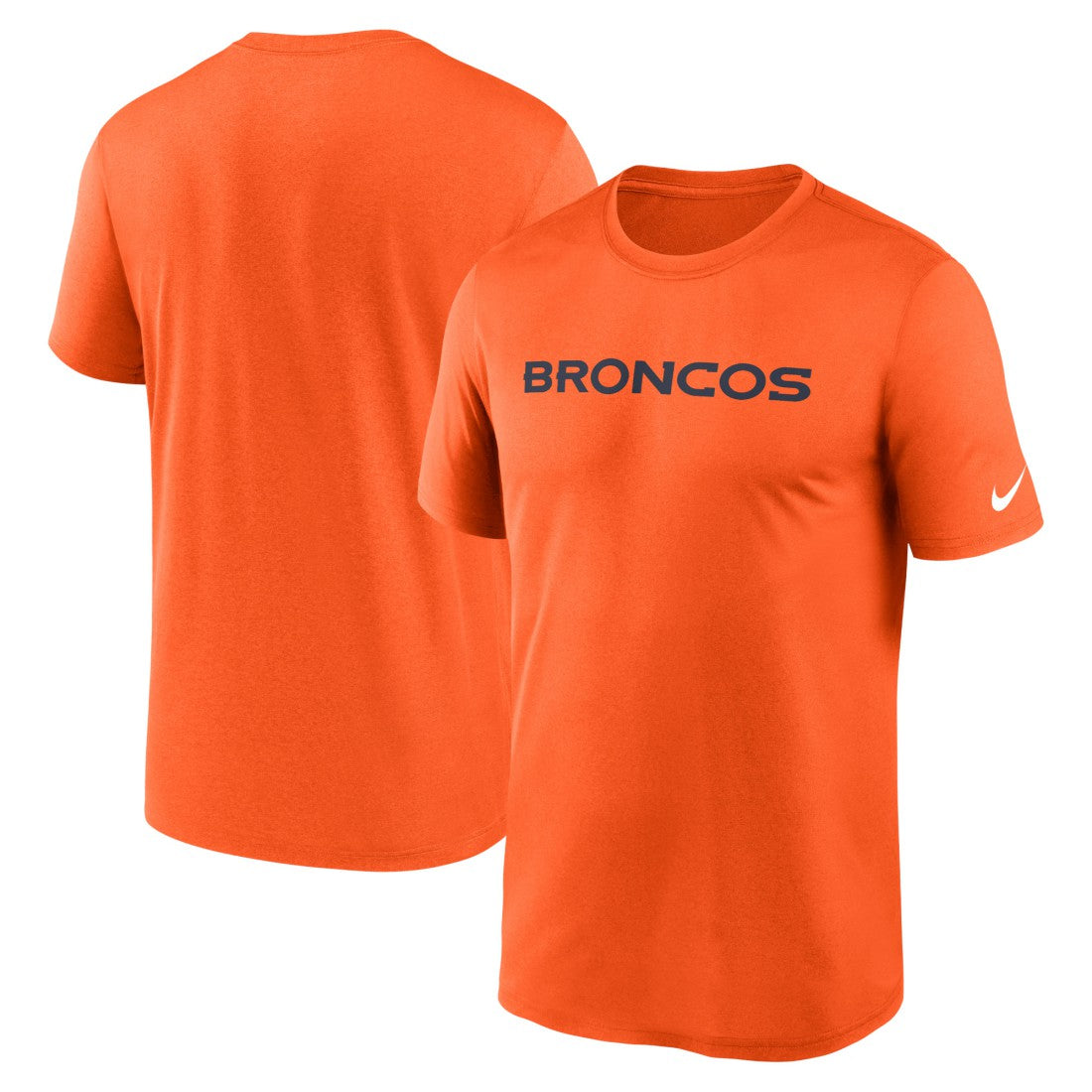 Denver Broncos Legend Wordmark Performance T-Shirt - Orange cheap