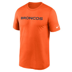 Denver Broncos Legend Wordmark Performance T-Shirt - Orange cheap