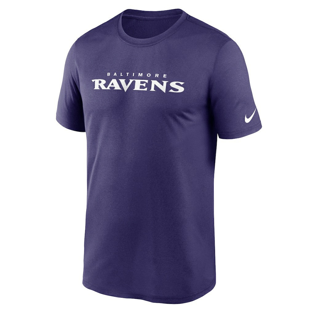 Baltimore Ravens Legend Wordmark Performance T-Shirt - Purple sale