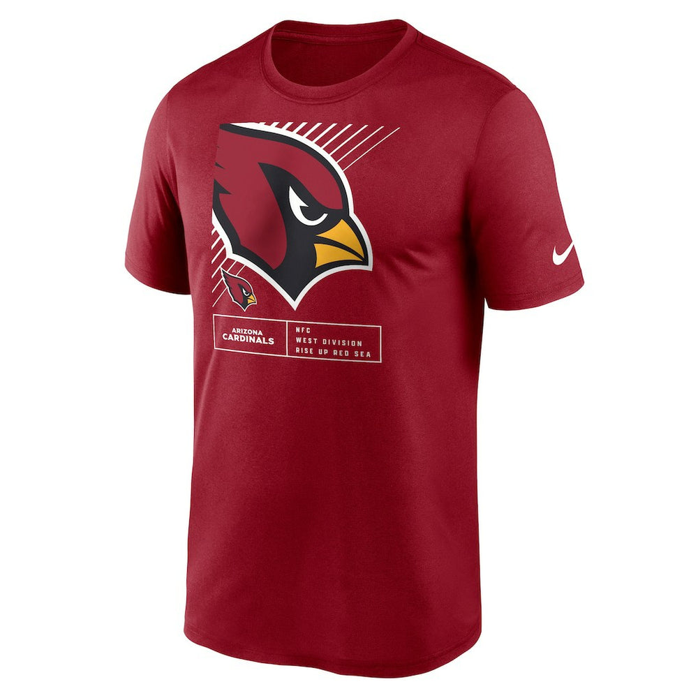 Arizona Cardinals Legend Yard Lines Performance T-Shirt - Cardinal outlet