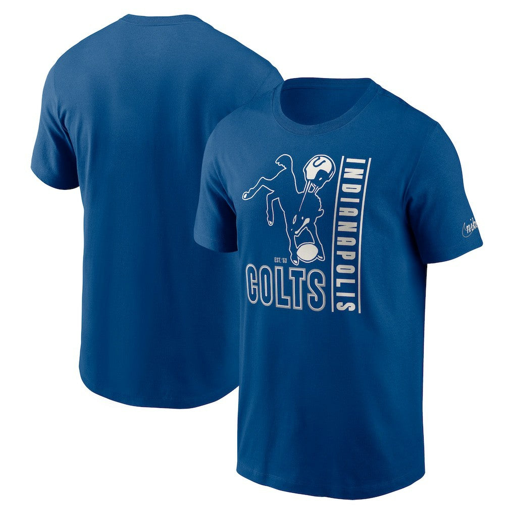 Indianapolis Colts Lockup Essential T-Shirt - Royal sale