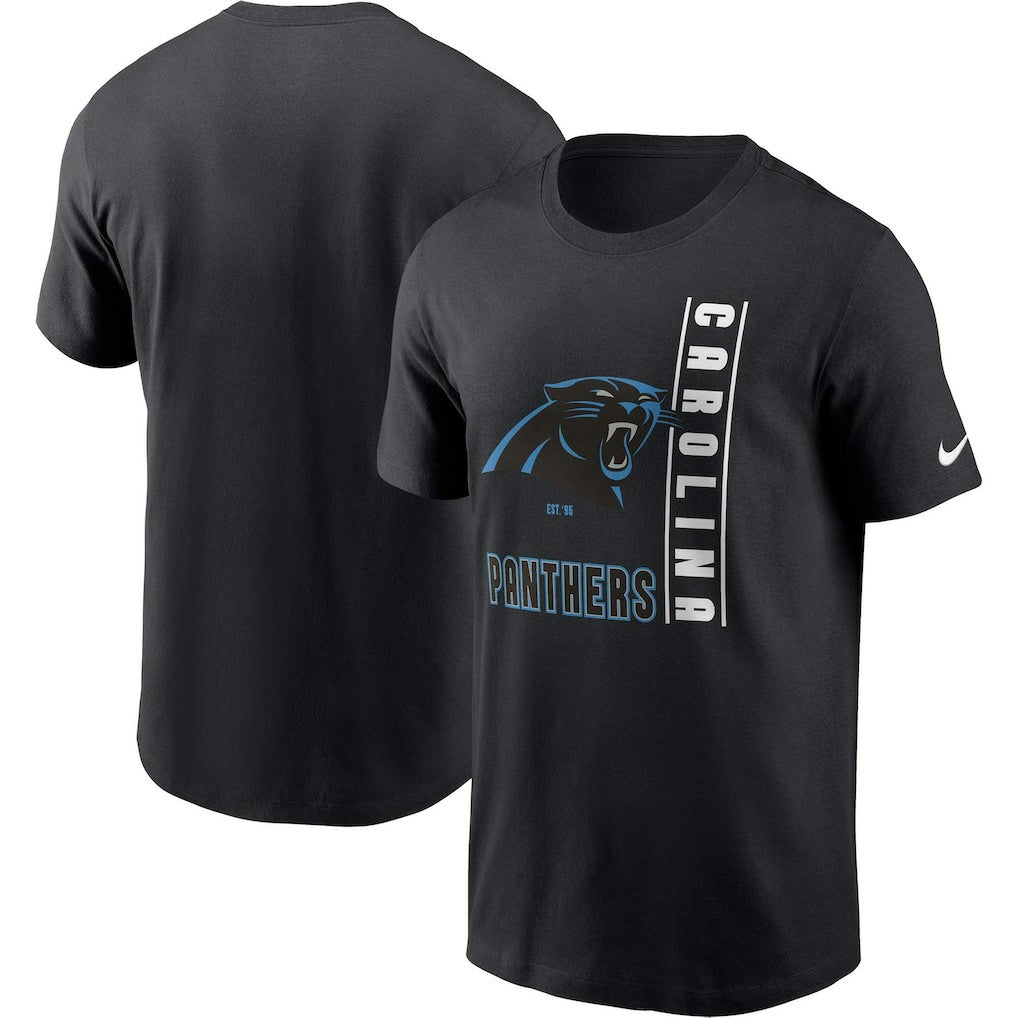Carolina Panthers Lockup Essential T-Shirt - Black outlet