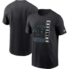 Carolina Panthers Lockup Essential T-Shirt - Black outlet
