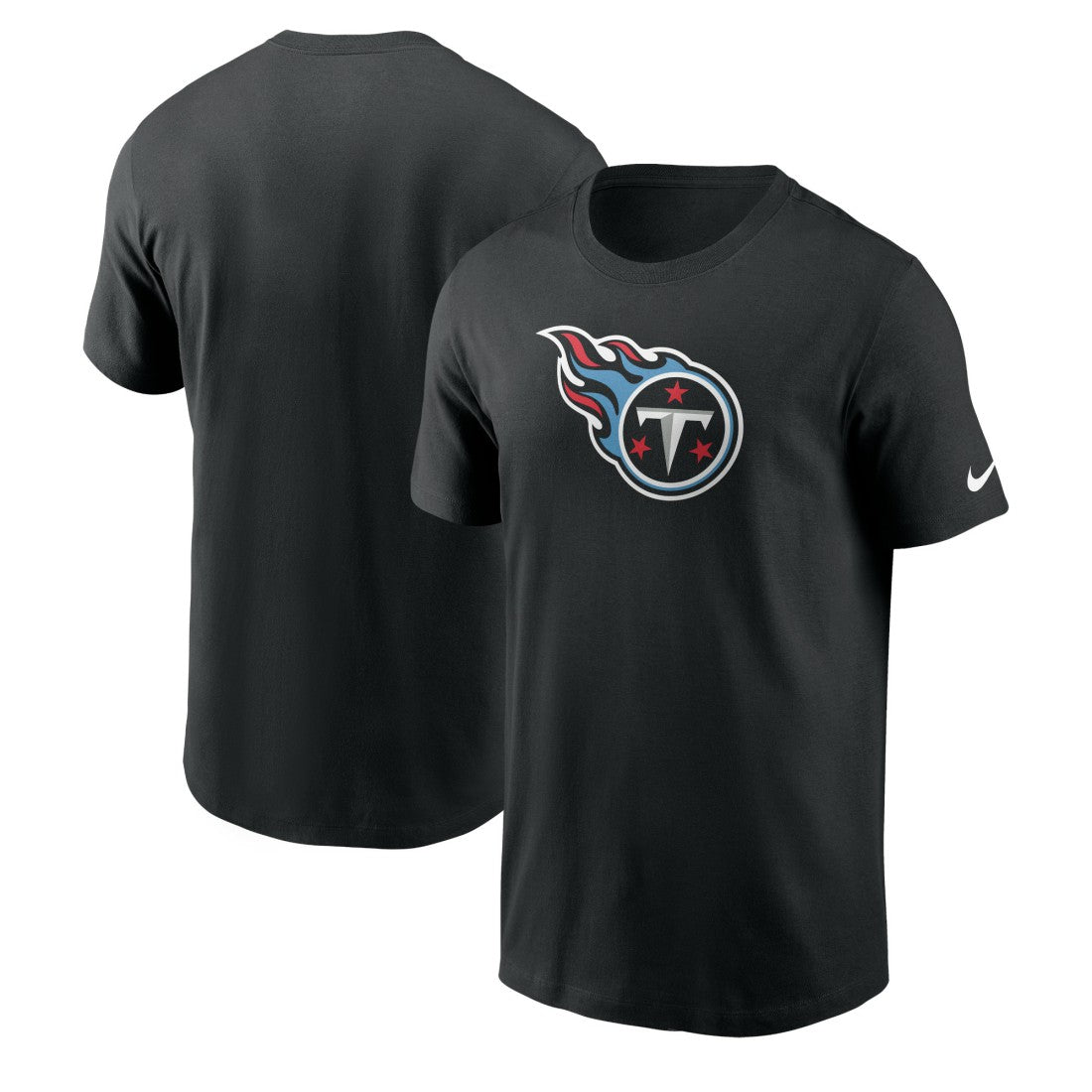 Tennessee Titans Logo Essential T-Shirt - Black discount