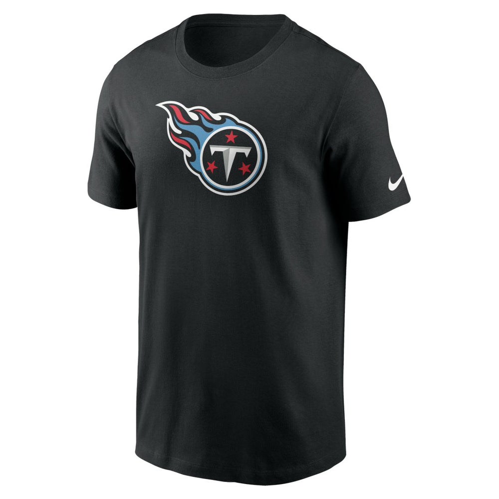 Tennessee Titans Logo Essential T-Shirt - Black discount