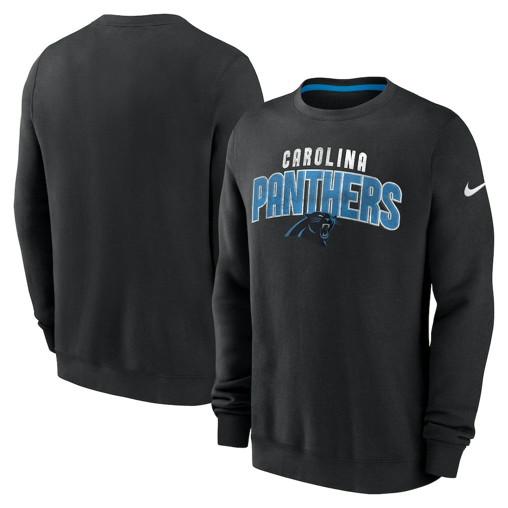 Carolina Panthers Rewind Club Pullover Sweatshirt - Black discount