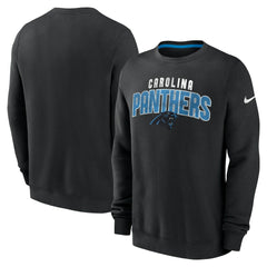Carolina Panthers Rewind Club Pullover Sweatshirt - Black discount