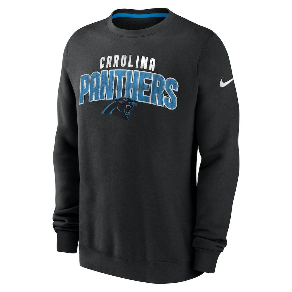 Carolina Panthers Rewind Club Pullover Sweatshirt - Black discount