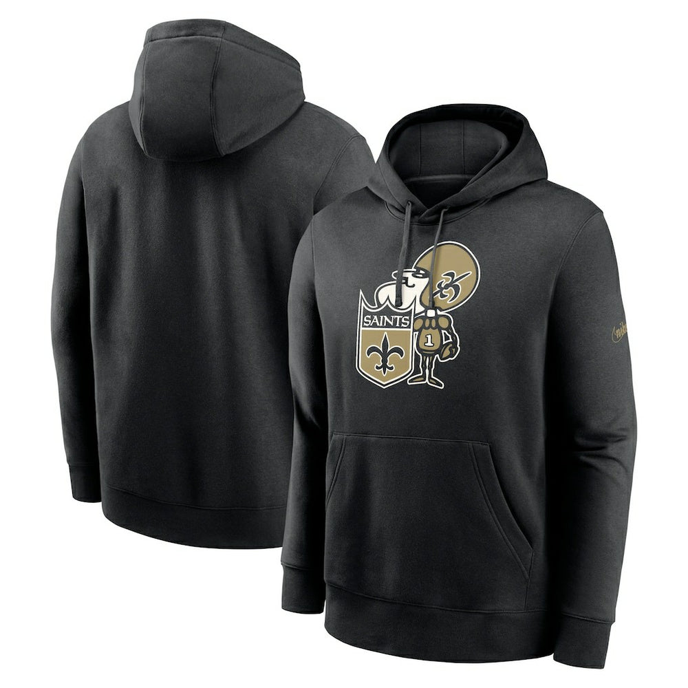 New Orleans Saints Rewind Club Pullover Hoodie - Black online